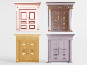 欧式铜制双扇大门