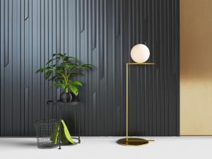 现代边几、落地灯和收纳筐3d模型 现代边几、落地灯和收纳筐