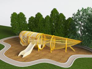 户外社区儿童滑滑梯游乐设施设备3d模型 户外社区儿童滑滑梯游乐设施设备