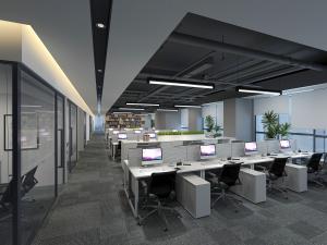 工业风公共办公区