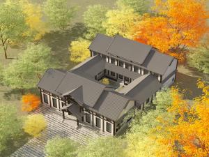 新中式四合院房子