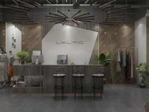 现代轻奢服装店前台