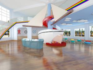 现代幼儿园前台活动区3d模型 现代幼儿园前台活动区