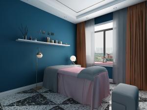 现代美容院会所spa护理房按摩床