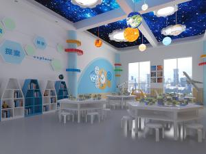 现代幼儿园手工教室3d模型 现代幼儿园手工教室