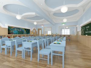 现代教室3d模型 现代教室