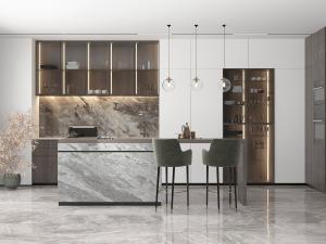 现代轻奢厨房吧台