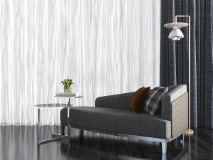 现代灰色贵妃椅美人榻、落地灯