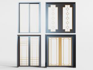 中式玻璃推拉门