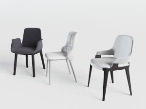 新中式布艺餐椅