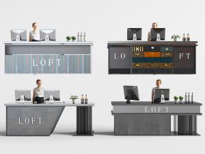 现代前台接待台