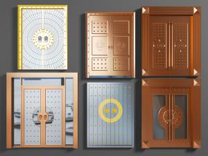 新中式铜制酒店、会议室大门