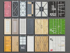 工业风轨道谷仓门