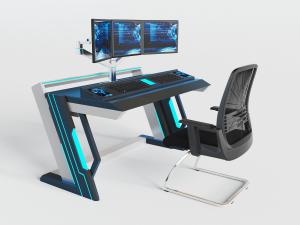 现代创意电脑桌椅3d模型 现代创意电脑桌椅