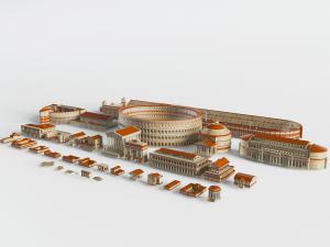 欧式歌剧院体育馆建筑