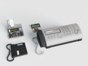 现代按键电话座机、计算机
