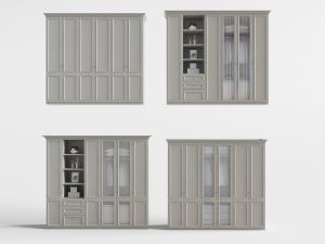 北欧实木衣柜3d模型 北欧实木衣柜