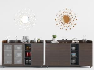 北欧实木餐边柜