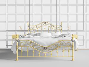 欧式雕花铁艺双人床