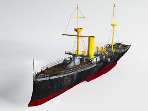 中世纪黑色海盗船