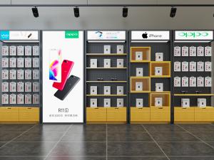 工业风金属手机店展柜