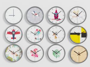 北欧儿童卡通图案装饰的钟表3d模型 北欧儿童卡通图案装饰的钟表