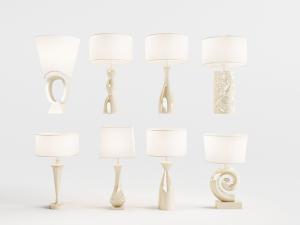 新中式柱形灯罩的台灯