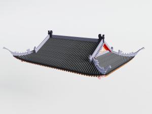 中式飞檐屋顶建筑