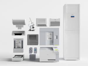 现代打印机、显微镜办公电器