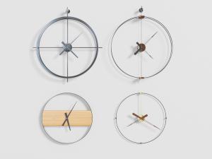 现代铁艺钟表3d模型 现代铁艺钟表