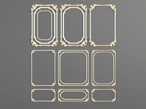 欧式金色石膏雕花