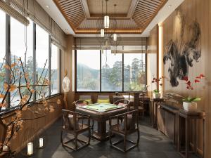 新中式麻将桌棋牌室