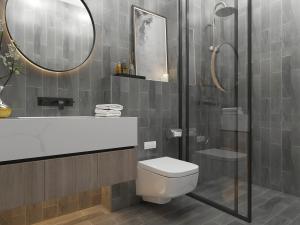 北欧卫生间卫浴间淋浴房