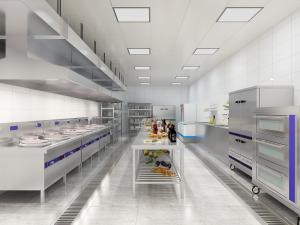 现代饭店厨房后厨