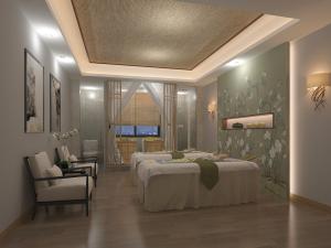 新中式美容院会所spa护理房按摩床