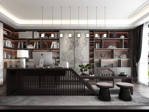 新中式书房茶室