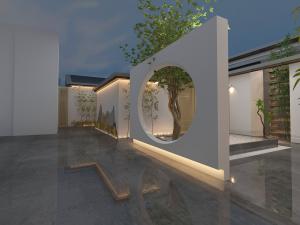 新中式隔墙庭院