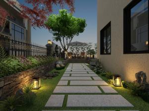 新中式阳台花园