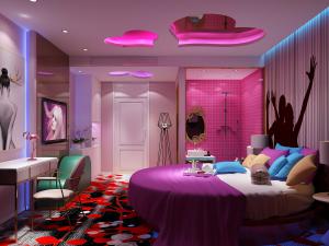 现代轻奢酒店客房