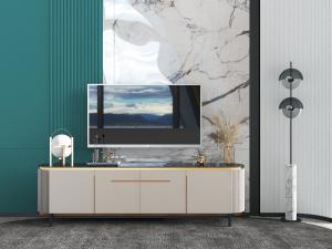 现代轻奢电视柜电视机