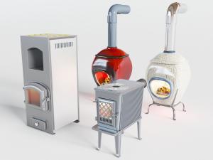 工业风金属壁炉