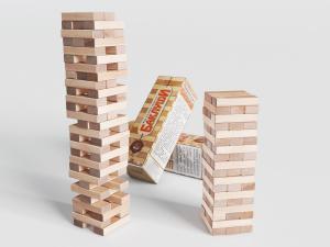 儿童层层叠高抽积木玩具