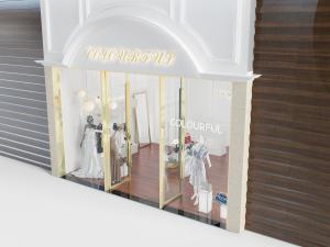 欧式服装店门头