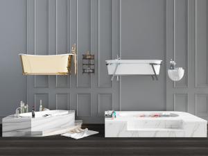 后现代大理石不规则浴盆浴缸