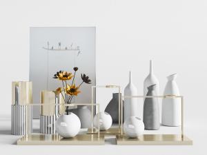 中式陶瓷器皿装饰品摆件