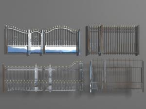 现代铁艺镂空大门