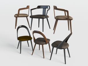 新中式实木餐椅