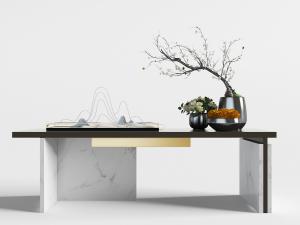 中式端景台装饰品摆件3d模型 中式端景台装饰品摆件
