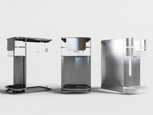 现代银灰色台式饮水机