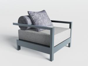 新中式单人沙发靠垫3d模型 新中式单人沙发靠垫